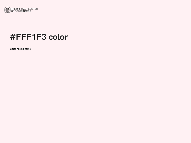 #FFF1F3 color image