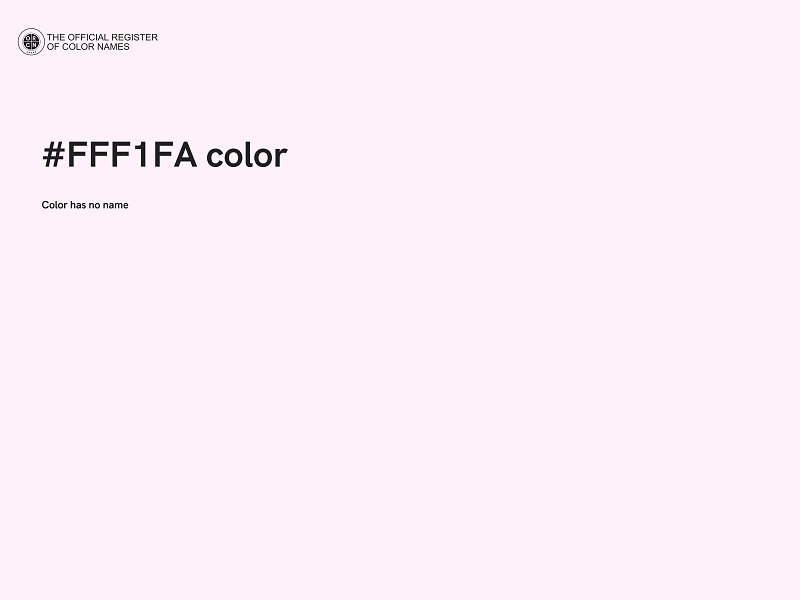 #FFF1FA color image