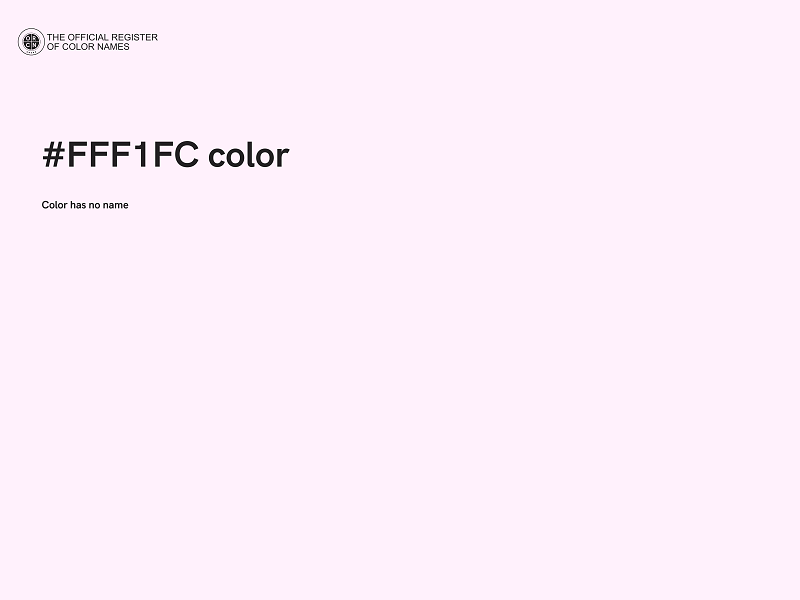 #FFF1FC color image