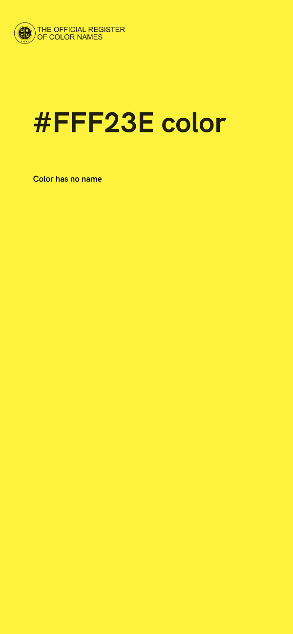 #FFF23E color image