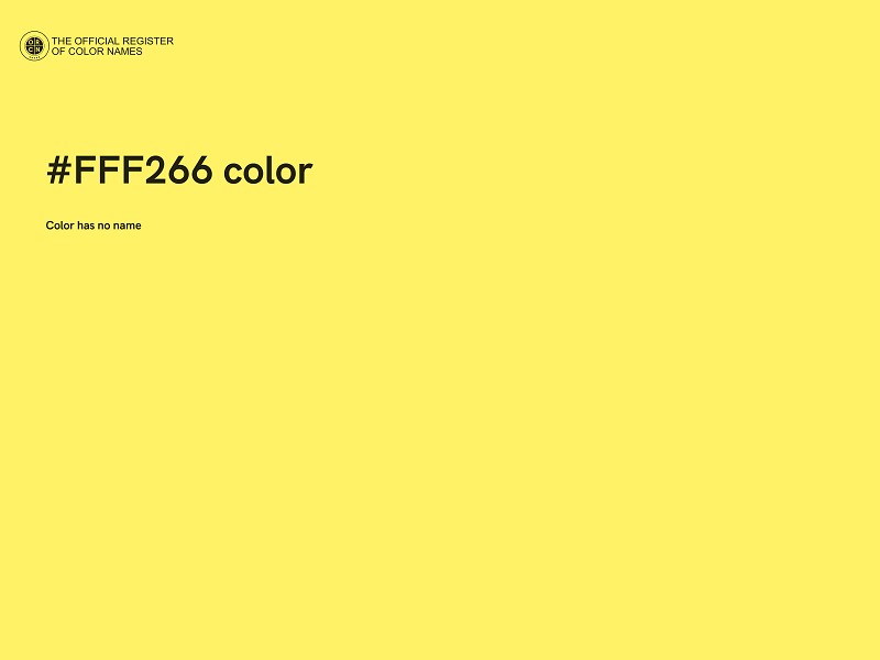 #FFF266 color image