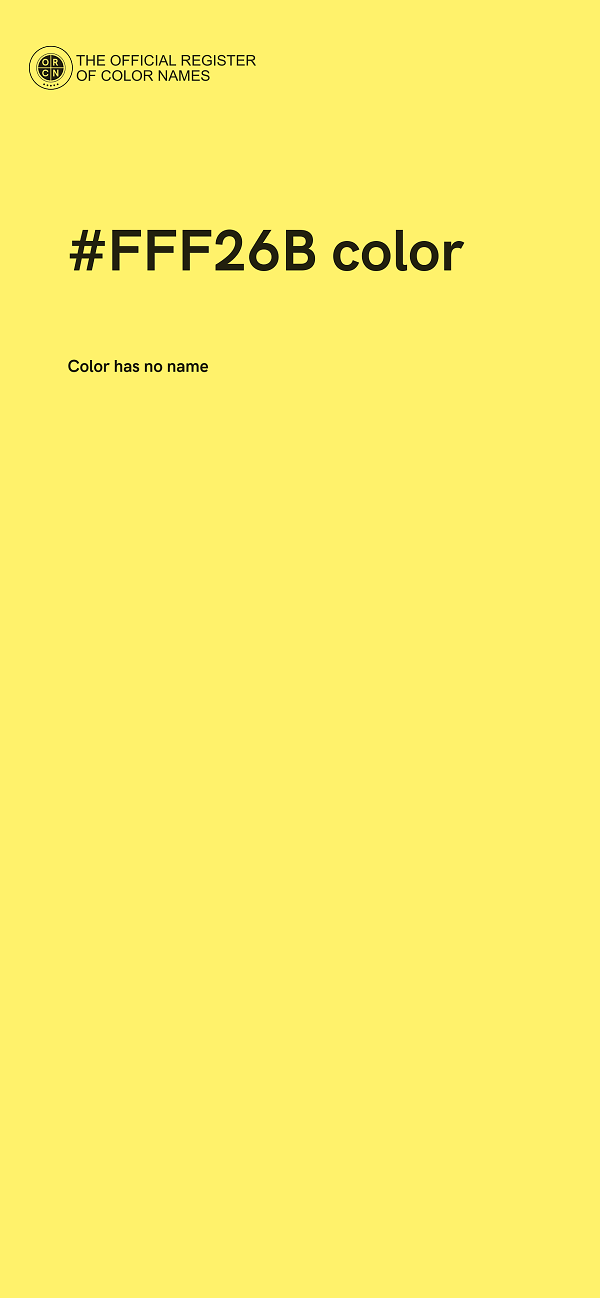 #FFF26B color image