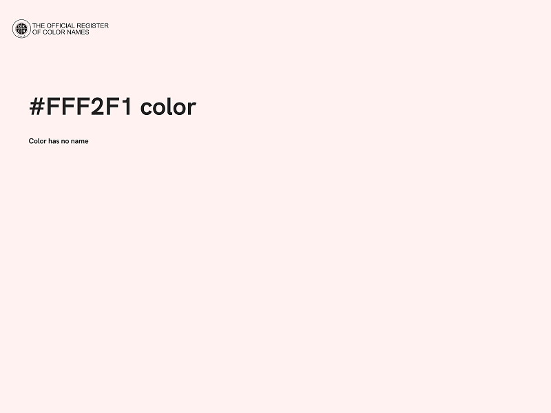 #FFF2F1 color image