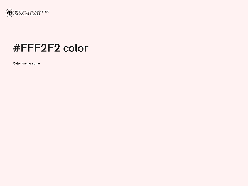 #FFF2F2 color image