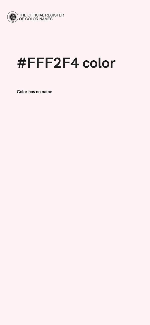 #FFF2F4 color image