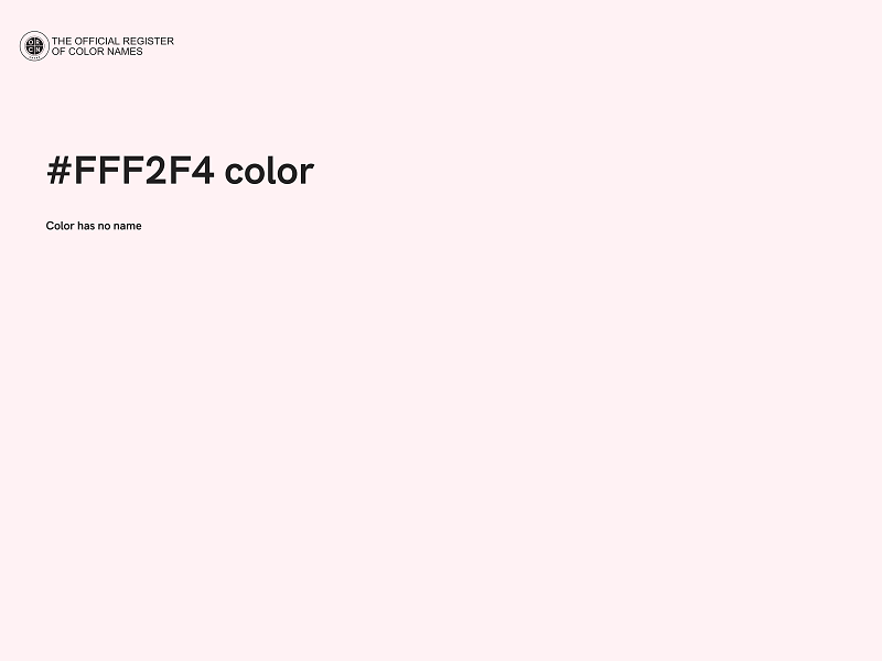 #FFF2F4 color image