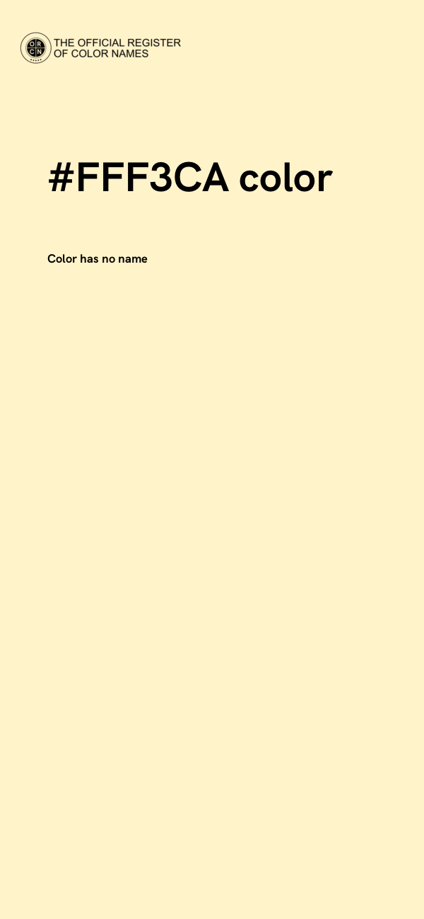 #FFF3CA color image
