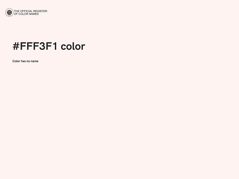 #FFF3F1 color image