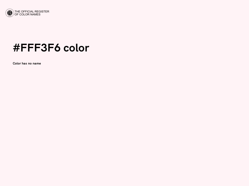 #FFF3F6 color image