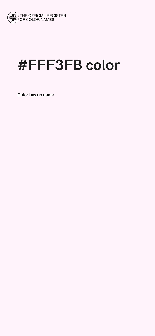 #FFF3FB color image