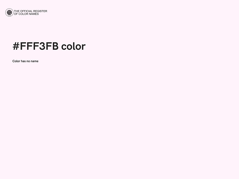 #FFF3FB color image