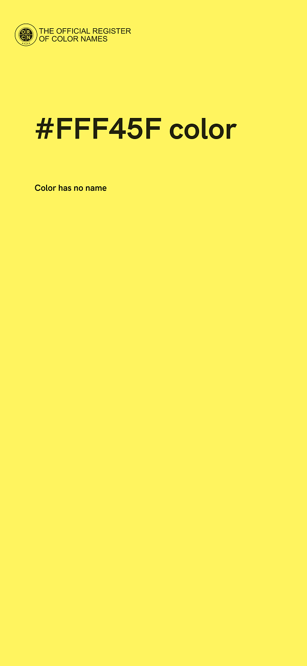 #FFF45F color image