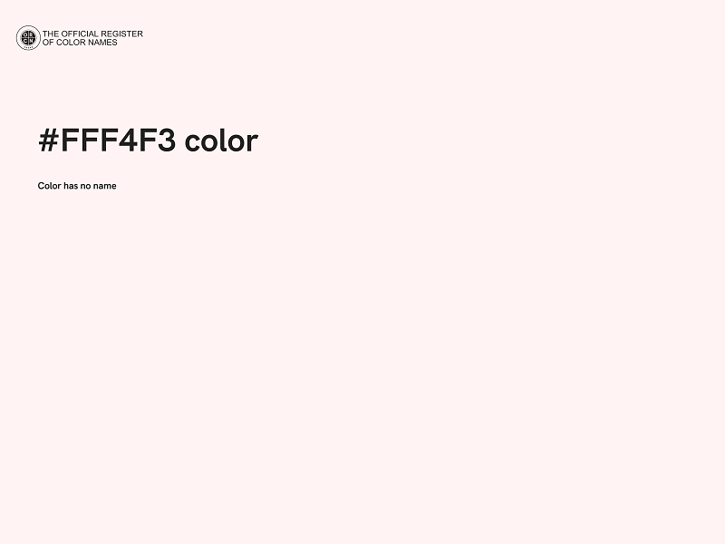 #FFF4F3 color image