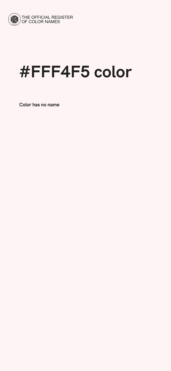 #FFF4F5 color image