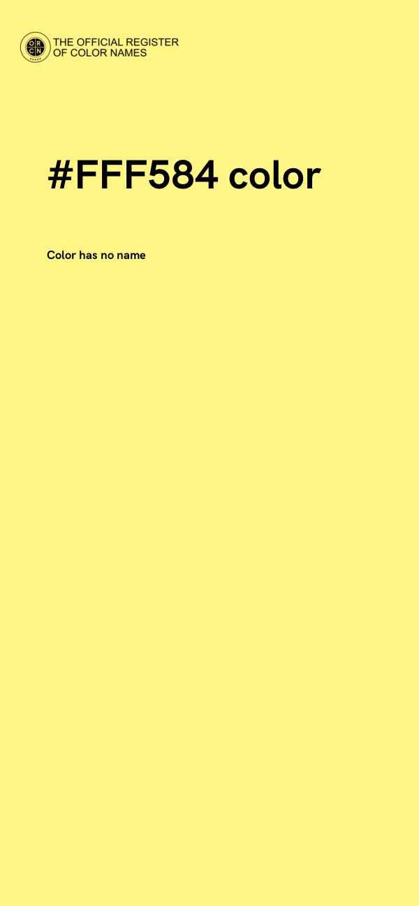 #FFF584 color image