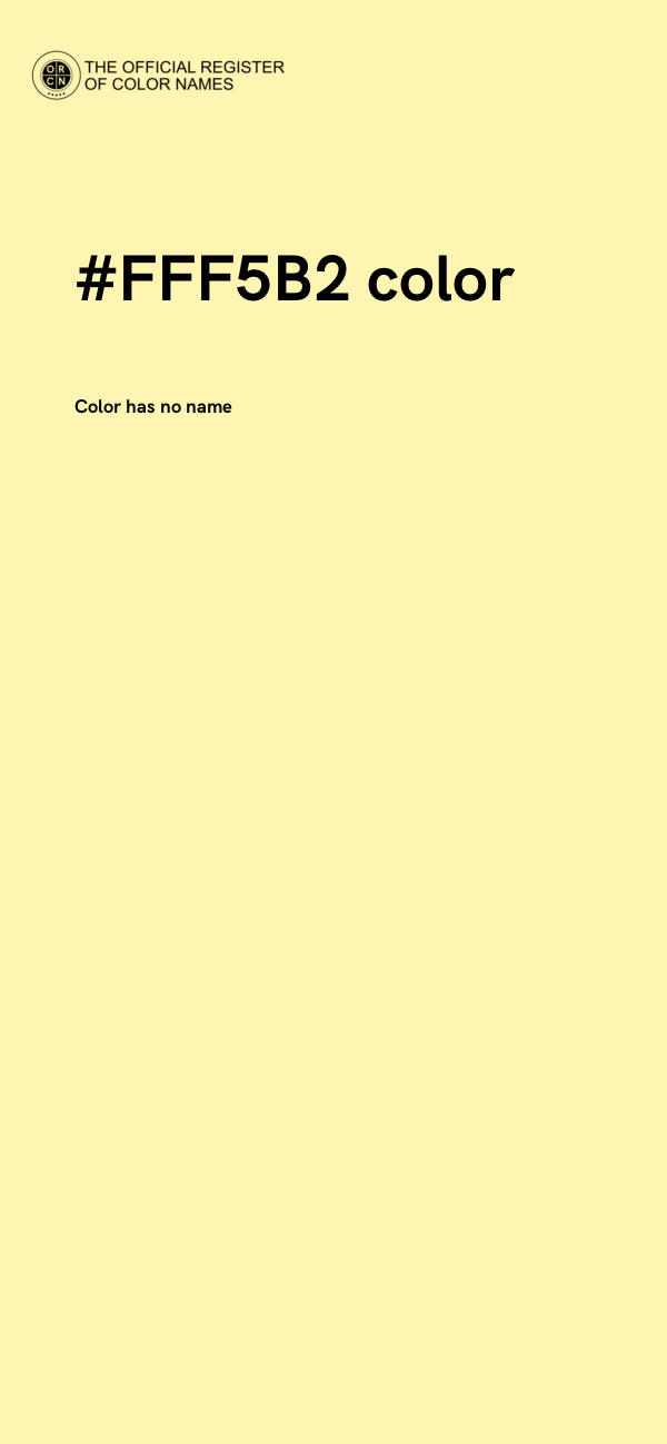#FFF5B2 color image