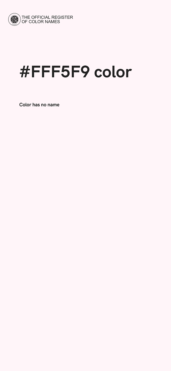 #FFF5F9 color image