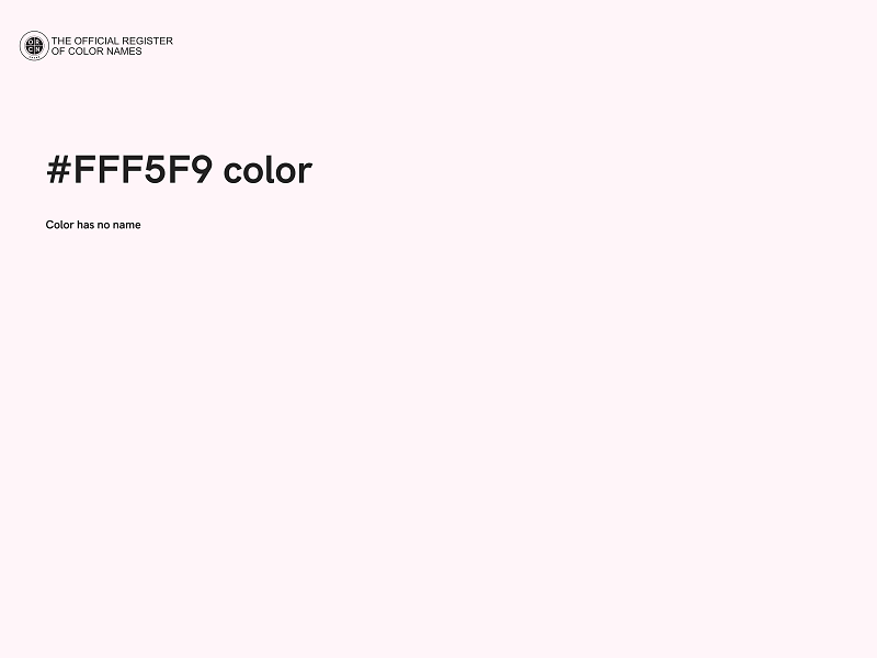 #FFF5F9 color image