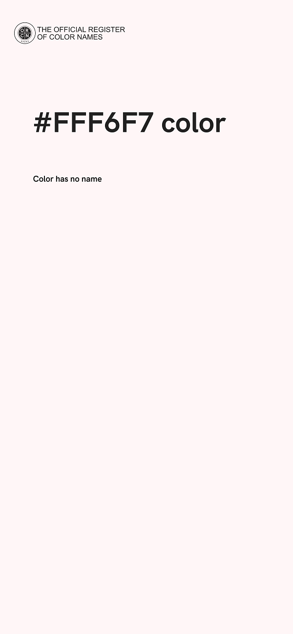 #FFF6F7 color image