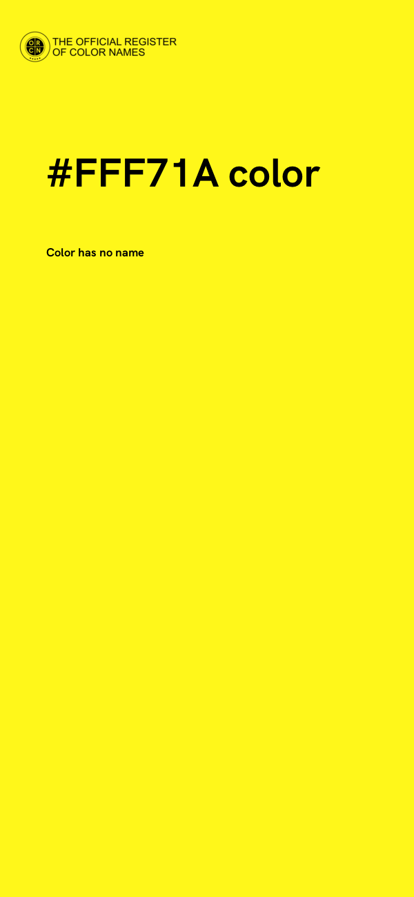 #FFF71A color image