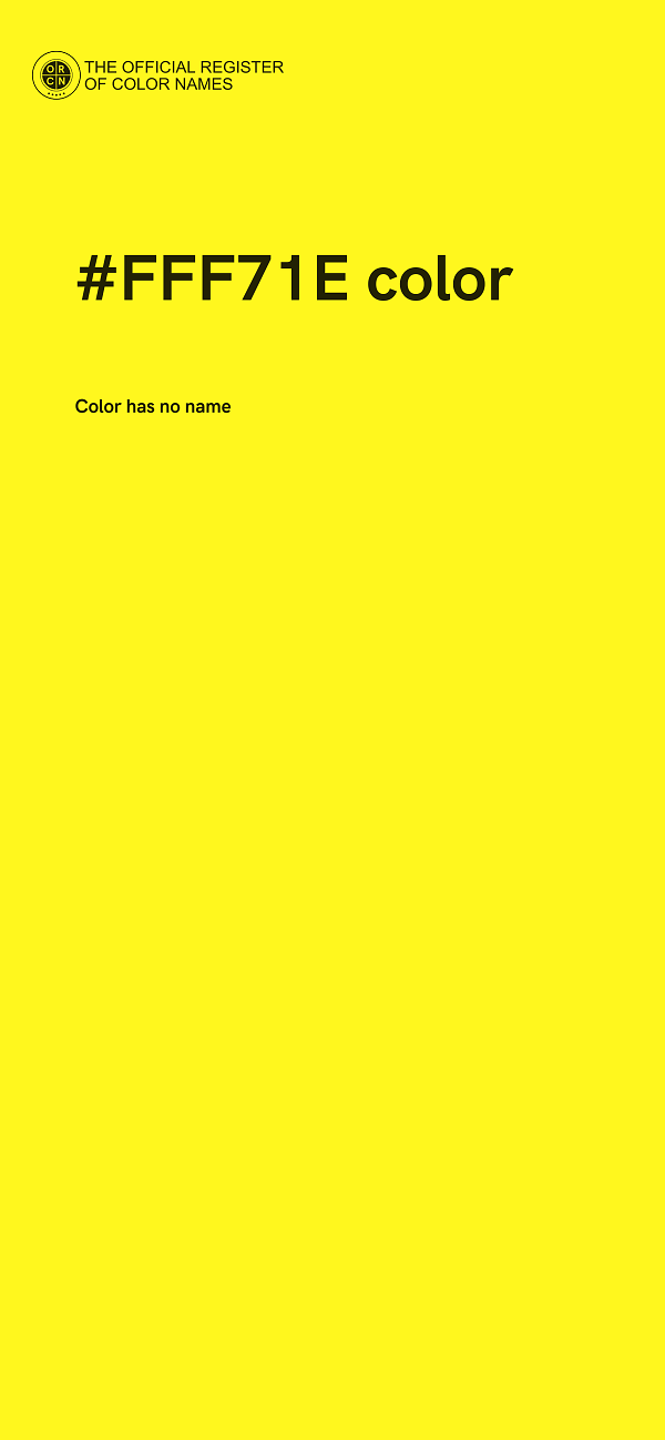 #FFF71E color image