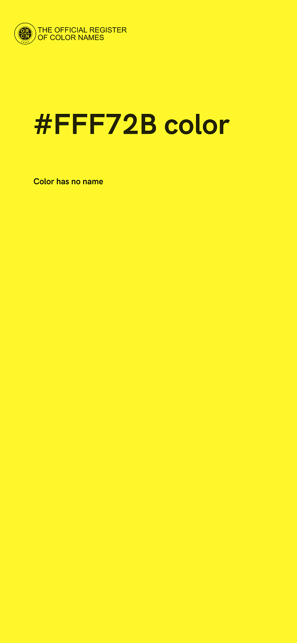 #FFF72B color image