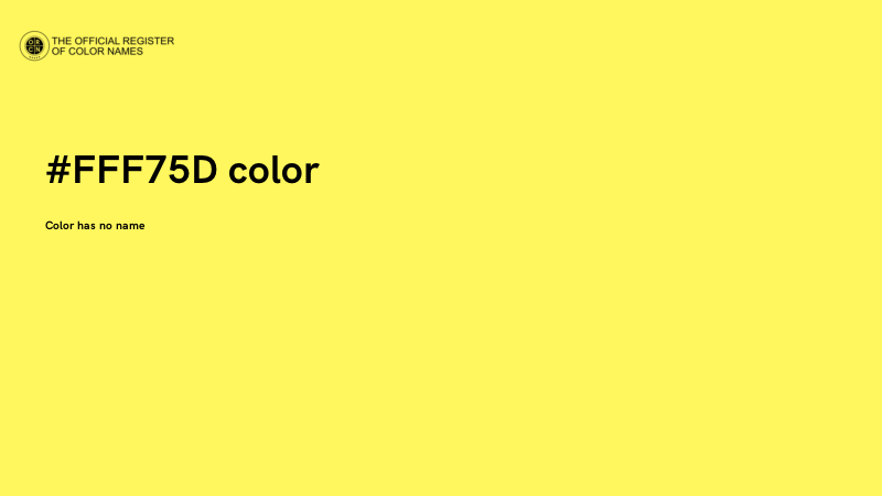 #FFF75D color image