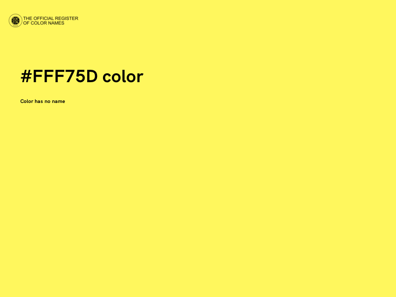 #FFF75D color image