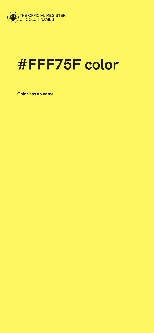 #FFF75F color image