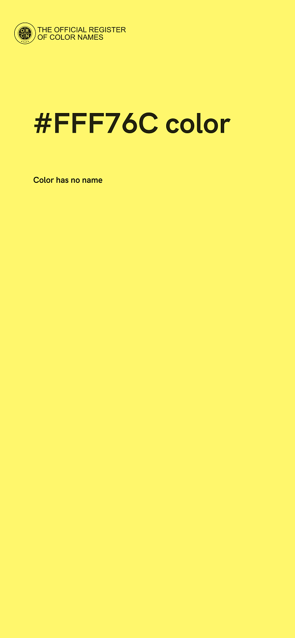 #FFF76C color image