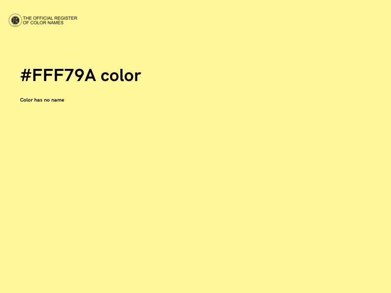 #FFF79A color image