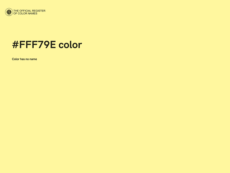 #FFF79E color image