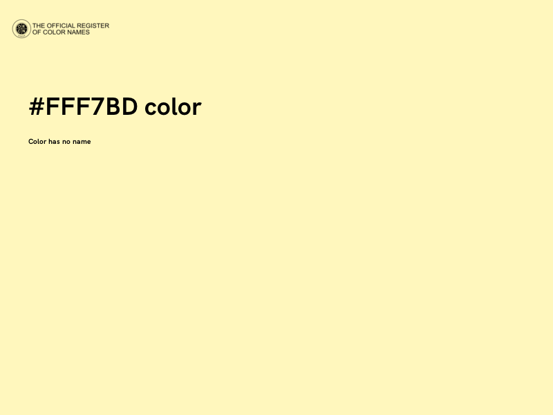 #FFF7BD color image