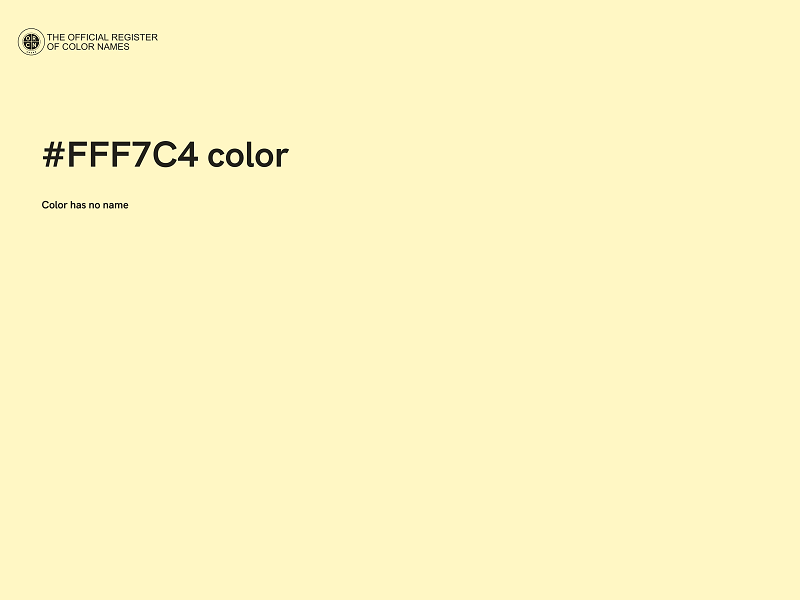 #FFF7C4 color image