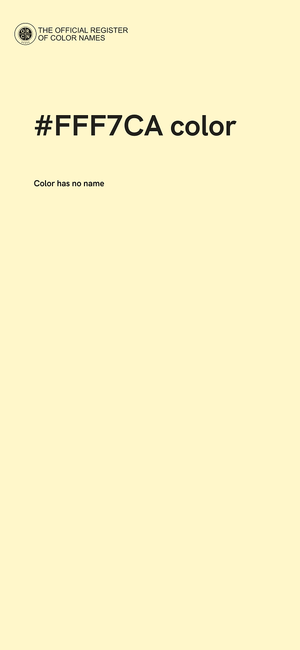 #FFF7CA color image