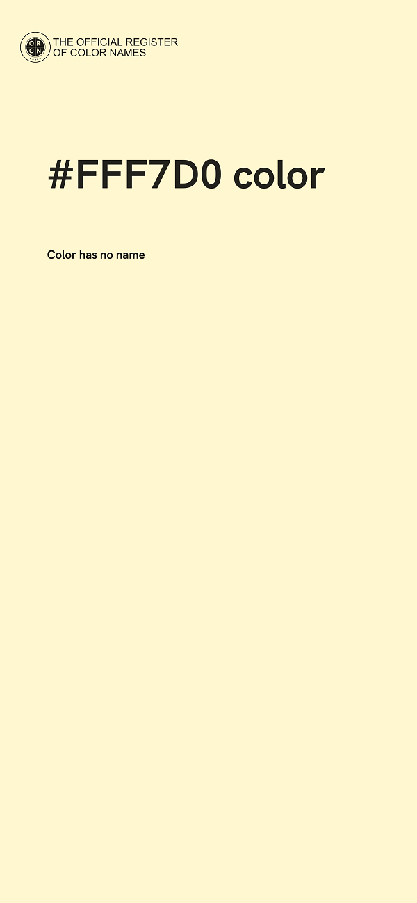 #FFF7D0 color image