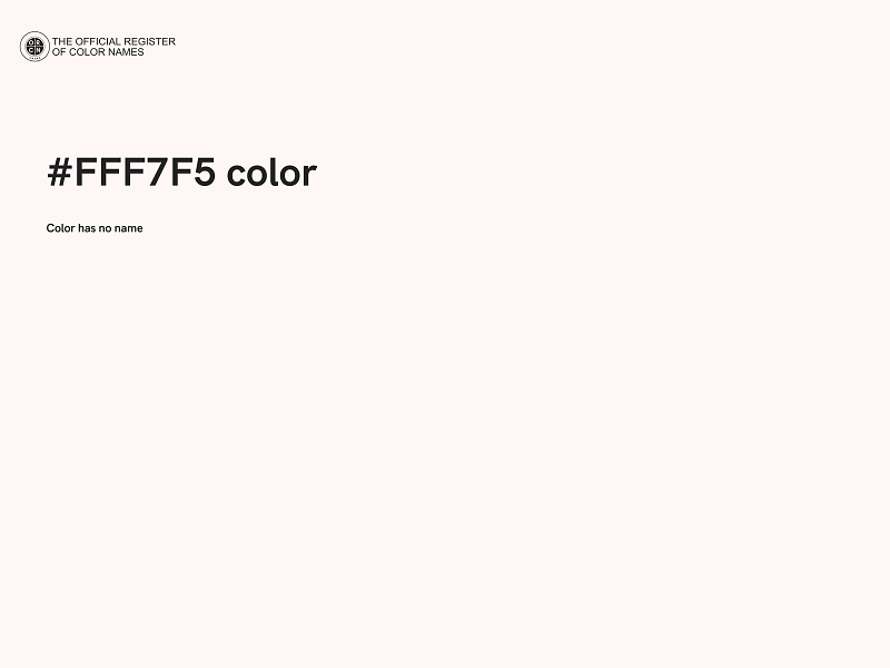 #FFF7F5 color image