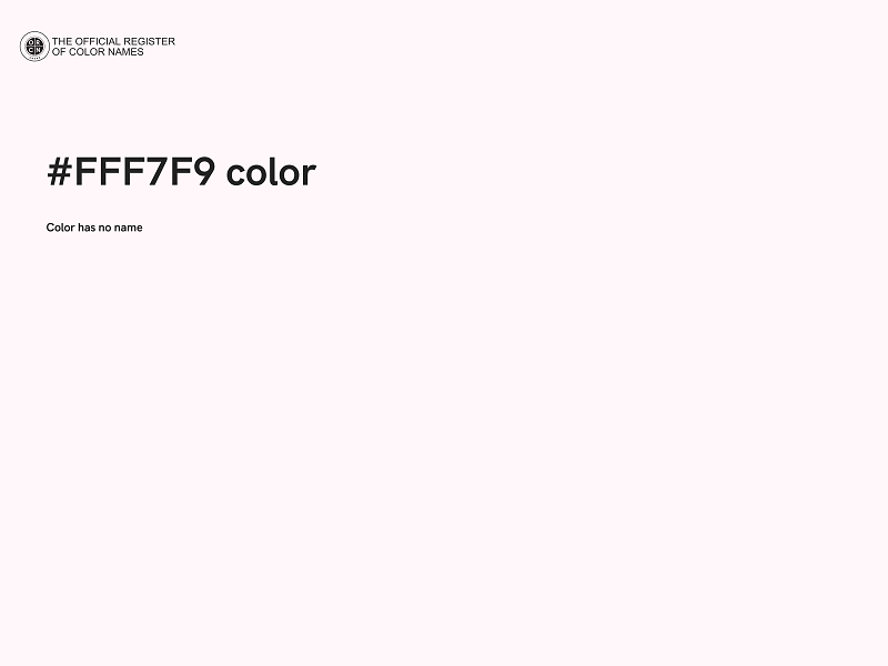 #FFF7F9 color image