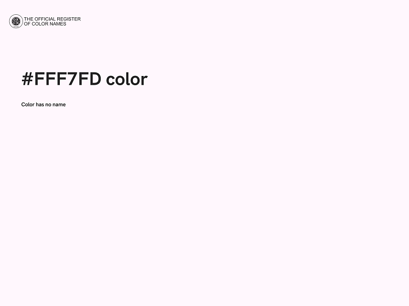 #FFF7FD color image