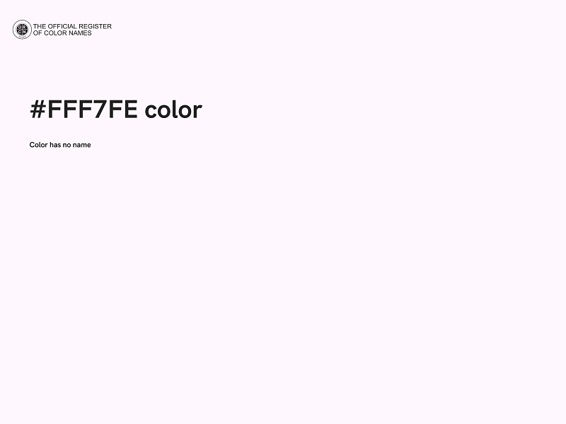 #FFF7FE color image