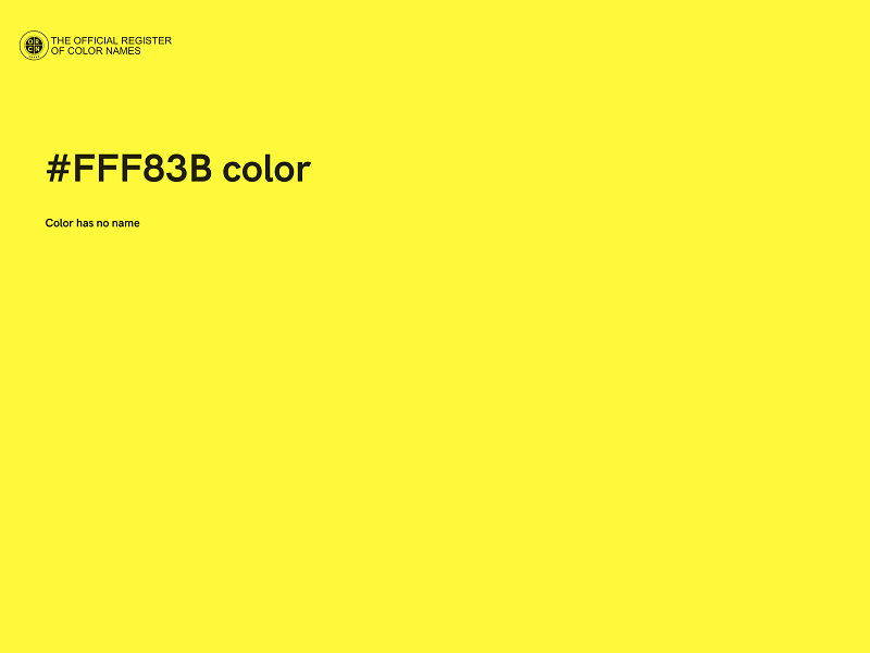 #FFF83B color image