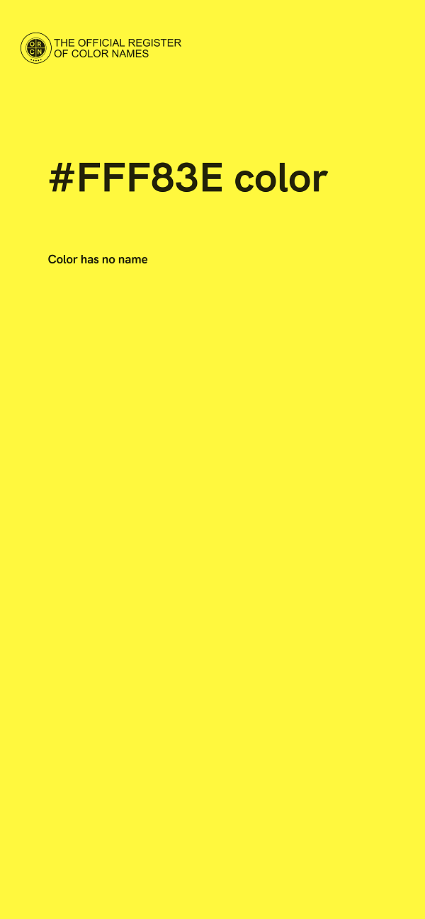 #FFF83E color image