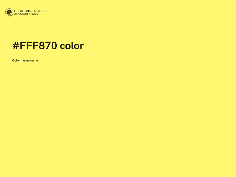 #FFF870 color image