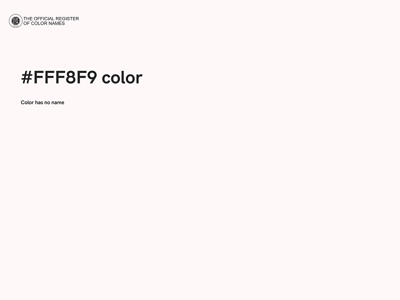 #FFF8F9 color image