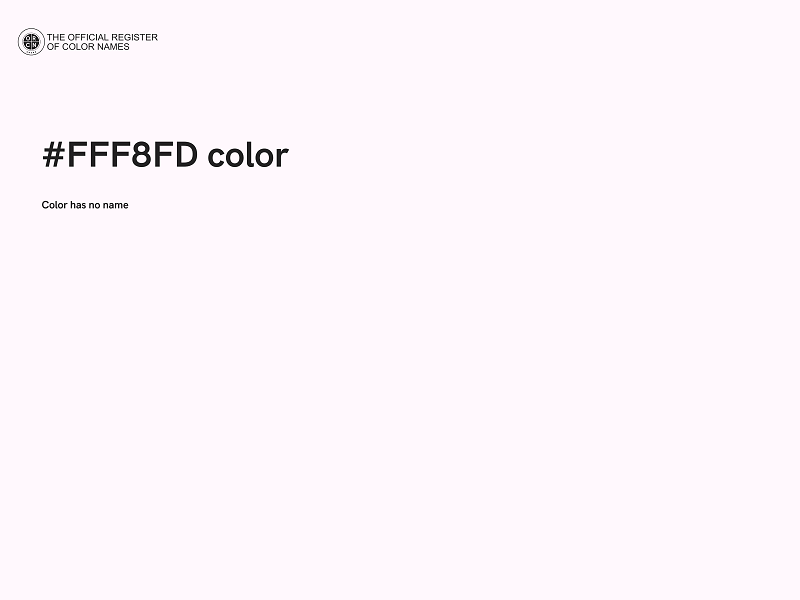 #FFF8FD color image