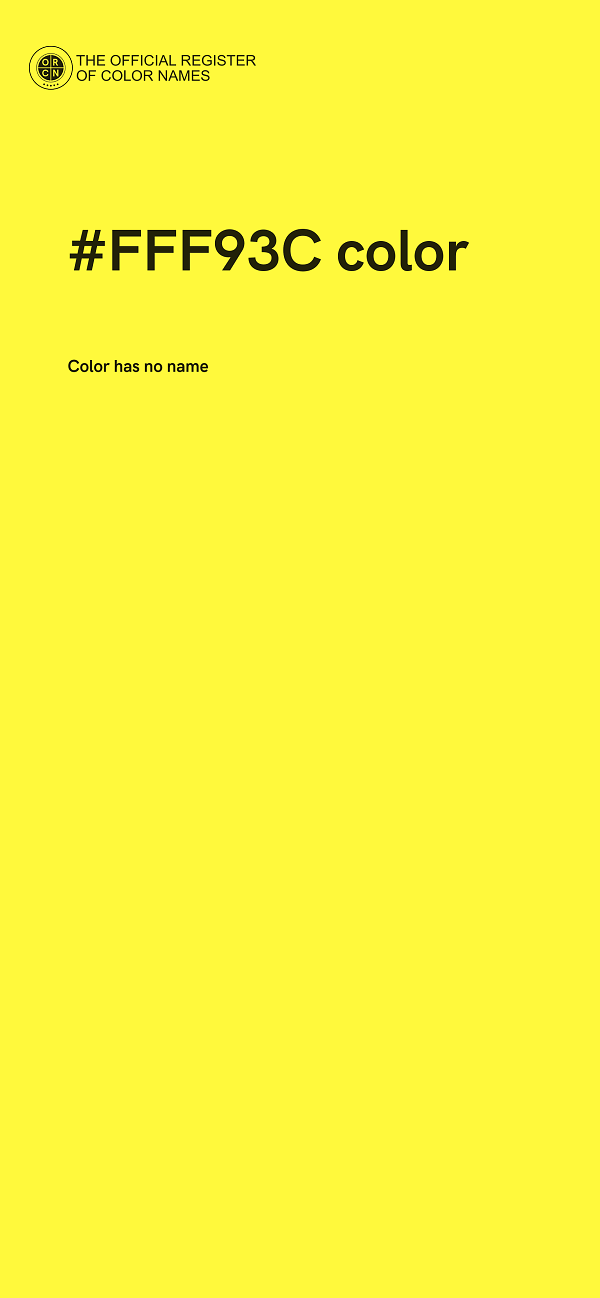 #FFF93C color image