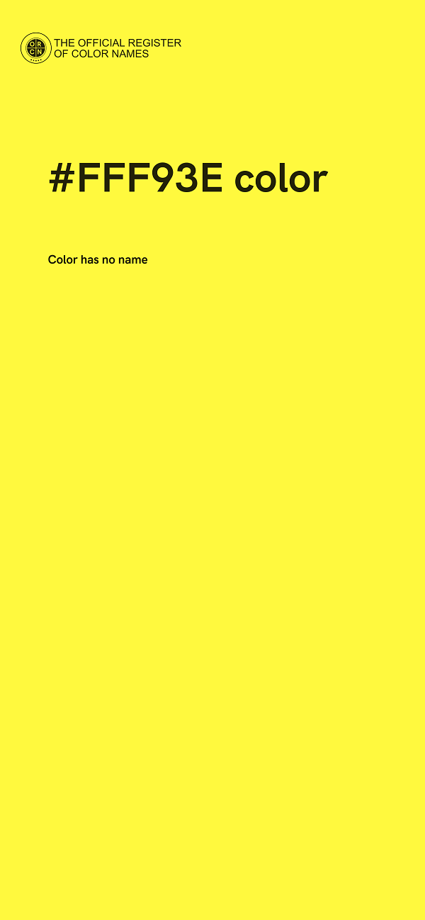 #FFF93E color image
