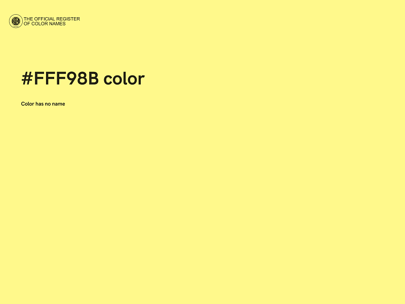 #FFF98B color image