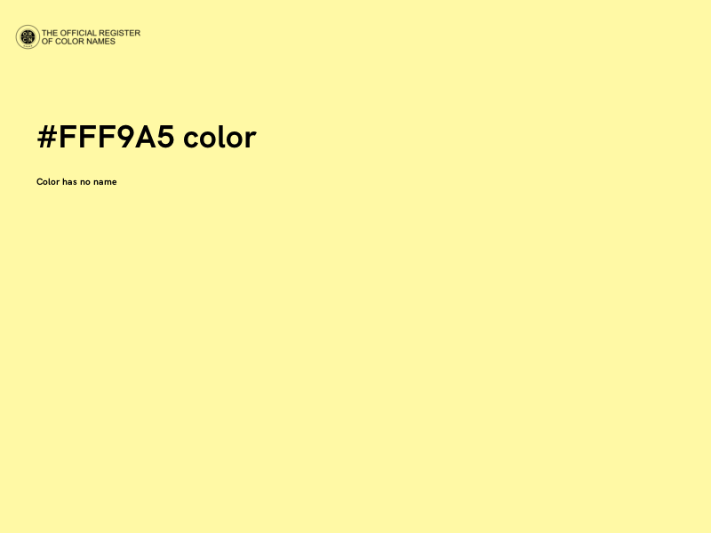 #FFF9A5 color image