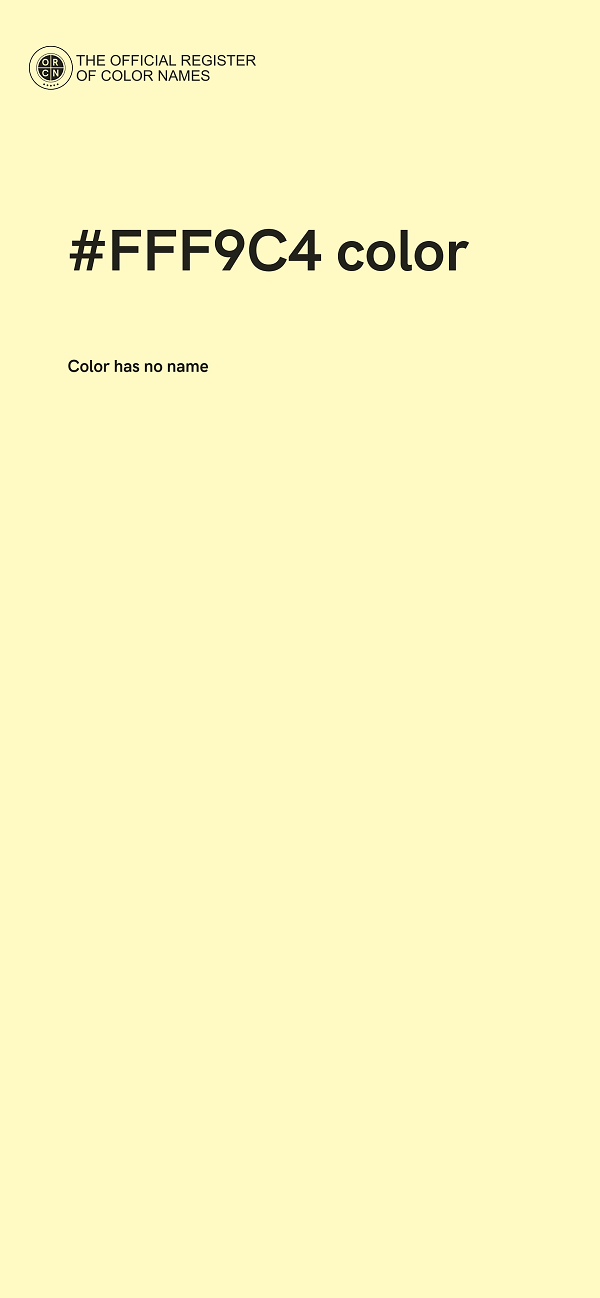 #FFF9C4 color image
